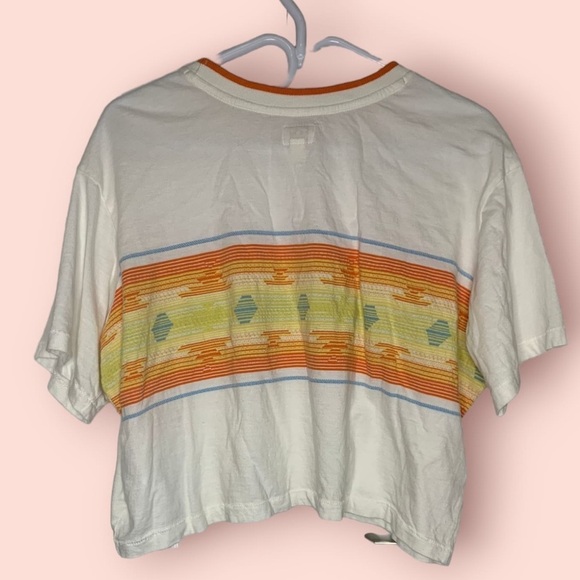 Billabong x Wrangler Border Line Boxy Cropped Tee, Size S - Picture 5 of 10